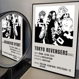 Anime T-Tokyo R-Revenger Painting Calligraphy High-Quality Cotton Canvas Poster Wall Art for Living Room Modern  House Decor