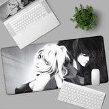 New DEATH NOTE Misa Amane Mousepad Black Pretty Anime Girl Mouse Pad Non-slip Gamer Keyboard Notebook Desk Mat PC Computer Table