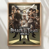 A-Attack On Anime T-Titan Poster High Quality Print Waterproof Wall Art Sticker For Bar Living Room Decor Gift