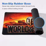 HD World of Tanks Mouse Pad Anime Mousepad Playmat Desk Mats Rubber Non-slip XXL Laptop Keyboard Mouse Mat PC Gaming Accessories