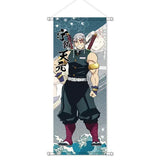 Anime Demon Slayer Cartoon Tanjirou Nezuko Scroll Canvas Wall Hanging Painting Home Decor Anime Poster Wall Art Room Decoration