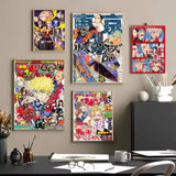 Anime Tokyo R-Revengers Poster  Self-adhesive Art Waterproof Paper Sticker Coffee House Bar Dorm Room Wall Decor