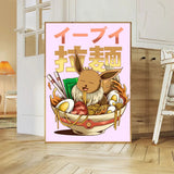Anime P-Pokemon Poster Art  canvas poster Coffee House Bar Room Wall Decor