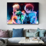 My Hero Academia Deku Poster Anime BNHA Midoriya Izuku Canvas Painting Comics Wall Art Print Picture for Bedroom Home Decor