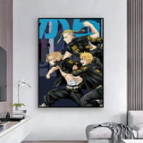 action anime Tokyo Revengers Poster HD Self-Adhesive Waterproof Wall Art Easy to Apply Multi-Scene Decor