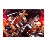Anime Attack on Titan Poster  Levi Allen Mikasa Figure Wall Art Canvas Print for Bedroom Living Room Decor  Perfect Gift