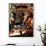 Popular Anime A-Attack on Titan Poster HD Waterproof Self-Adhesive Wall Art Multi-Scene Application