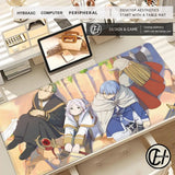 Kawaii Anime Girl Mouse Pad Sousou No Frieren Beyond Journey End Keyboard Rug Laptop Lotus Flower Gaming Mousepad PC HD Desk Mat
