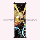 Demon Slayer Hanging Painting Home Decor Kamado Tanjirou Wall Art Anime Poster Uzui Tengen Canvas Scrolls Pictures Living Room