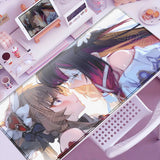 Anime Cute Columbina Mousepad Non-slip Rubber Gaming Genshin Impact Mouse Pad Keyboard Mat Computer PC Laptop Pad XXL Desk Mat