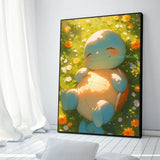 Anime Figures Hd Charizard Bulbasaur Squirtle Charmander Artwork Poster Canvas Painting Wall Art Home Room Decor