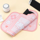 Bunny Desk Pad NS Switch Keyboard Gaming Mat Large Mat Mousepad Pastel Pink Animal Kawaii Cute Anime Desk Blotter Protector