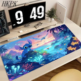 Kawaii Stitch Anime Mouse Pad Large PC Cartoon Gaming Accessories Protector Office Laptop Non Slip Gamer Cabinet Desk Mat Carpet
