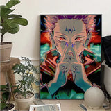 Japan Anime Jujutsu Kaisen Ryomen Sukuna DIY poster Kraft Paper Vintage Poster Wall Art Painting Study Posters Wall Stickers