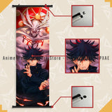 Anime Jujutsu Kaisen Scrolls Pictures Zenin Maki Canvas Wall Art Hanging Paintings Printed Poster Living Room Home Decoration