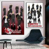 Anime Tokyo R-Revengers Poster Modern and Minimalist Wall Stickers for Home Decor Living Room Dormitory Wall Art