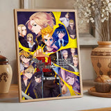 Anime Tokyo R-Revengers Painting Calligraphy Classic Canvas Print Poster, Wall Art for Home Decoration Holiday Gifts