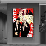 J-Jujutsu KaisenS anime Poster Versatile HD Waterproof Wall Art Self-Adhesive Decor for Any Space Ideal Gift