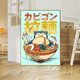 Anime P-Pokemon Poster Art  canvas poster Coffee House Bar Room Wall Decor
