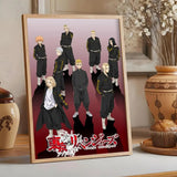 Anime Tokyo R-Revengers Painting Calligraphy Classic Canvas Print Poster, Wall Art for Home Decoration Holiday Gifts