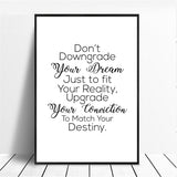 Poster Quote Canvas Painting Phrases Motivational Wall-Art Home-Decor Pictures Minimalist
