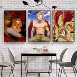 Anime M-My Hero Academia H-Hawks Poster Art With Prints Home Bedroom Living Room Decoration Gift