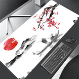 Sakura Computer Keyboard Mat Deskmat Cute Mouse Pad Rubber Anti slip Gaming Mousepad Anime Laptop Accessories Desk Mats 90x40cm