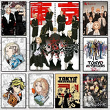 Anime T-Tokyo R-Revenger Poster Multi-Purpose Wall Art for Living Room Bedroom Office Hallway Bar Home Decor Gift