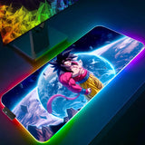 LED Mouse Pad Dragon Ball Backlight Gaming Accessories PC Computer Keyboard Gamer RGB Desk Mat alfombrilla xxl HD Anime Mousepad