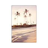 Coastal Sunrise Nature Landscape Wall Poster Canvas Art Painting