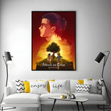 Anime A-Attack on TitanS Poster Versatile HD Waterproof Wall Art Self-Adhesive Decor for Any Space Ideal Gift
