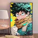 1PC My Hero Academia Anime Poster Self-adhesive Art Waterproof Paper Sticker Coffee House Bar Room Wall Decor