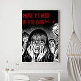 Hot Japan Anime Junji Ito Canvas Prints Poster Horror Thriller Dark Aesthetics Wall Art Home Decoration Art Poster Fans Gifts