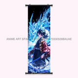 Demon Slayer: Kimetsu No Yaiba Wall Art Canvas Scrolls Pictures Anime Poster Hanging Painting Print Home Decoration Living Room