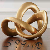 Golden Decorations Creative Living Room Home Desktop Resin Decorations Crafts