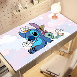 Kawaii Stitch Anime Mouse Pad Large PC Cartoon Gaming Accessories Protector Office Laptop Non Slip Gamer Cabinet Desk Mat Carpet