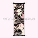 Demon Slayer Hanging Painting Anime Home Decoration Rengoku Kyoujurou Canvas Scrolls Pictures Himejima Gyoumei Poster Wall Art
