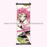 Demon Slayer Hanging Painting Anime Home Decoration Rengoku Kyoujurou Canvas Scrolls Pictures Himejima Gyoumei Poster Wall Art