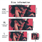 Mask anime girl Mouse Pad Large Computer Office Game Table Mats XXL Rubber Anti-slip Gaming Keyboard Mousepads Long Desk Pads