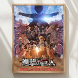 A-Attack On Anime T-Titan Poster High Quality Print Waterproof Wall Art Sticker For Bar Living Room Decor Gift