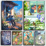 Anime Pokemon Canvas Painting Bulbasaur Charmander Squirtle Poster and Print Watercolor Wall Art Picture Home Decor Kids Gifts