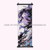 Demon Slayer Hanging Painting Anime Home Decoration Rengoku Kyoujurou Canvas Scrolls Pictures Himejima Gyoumei Poster Wall Art