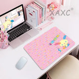 Small Desk Mat USAHANA Cute Mouse Pad Anime Game Mats Mousepad Company Gamer Girl Gaming Laptop Computer Accessories Potdemiel