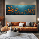 Abstract Floral Handmade Oil Painting On Canvas Wall Art Decoration Original Flowers For Home Bedroom Head Of A Bed Decor Rolled Frameless Unstretched Painting