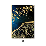 Abstract Moon Wall Art Canvas Painting