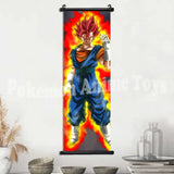 Dragon Ball Anime Poster Son Goku Home Decor Kakarotto Hanging Painting Trunks Wall Art Bardock Scroll Picture Zarbon Wallpaper