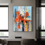 Handmade Oil Painting Canvas Wall Art Decoration Modern Abstract For Home Living Room Decor Entrance Niche Art Installation Rolled Frameless Unstretched Painting