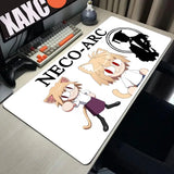 Neco-arc Gamer Cabinet Mouse Pad Anime Gaming Accessories Rubber Keyboard Office Tables Computer Desk Mat Carpet Mousepad