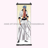 Anime BLEACH Figures Posters Kurosaki Ichigo Wall Art Scrolls Picture Kuchiki Rukia Home Decor Canvas Japanese Hanging Painting