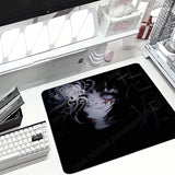 Anime Girls Aesthetic Mouse Pad Computer Office Gamer Table Mat Rubber Anti-slip Laptop Mousepad Small Decor E-Sports Desk Pads